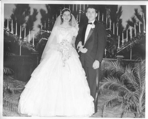 My mom and dad on their wedding day, 1952