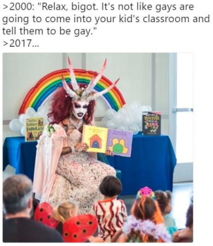 teaching to be gay