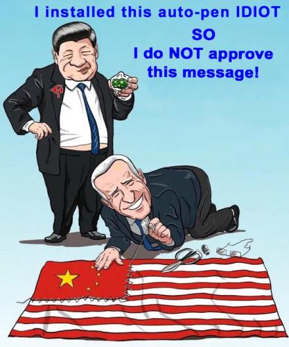 BIDEN CHINA FLAG