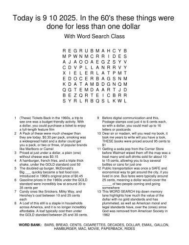 TodayIs9102025.InThe60sTheseThingsWereDoneForLessThanOneDollar