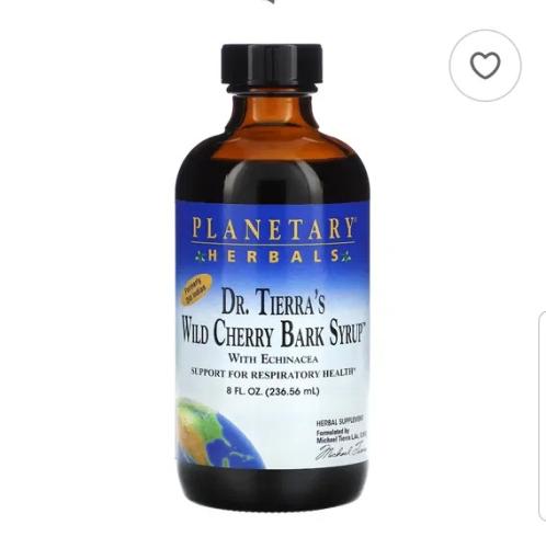 Wild cherry bark syrup