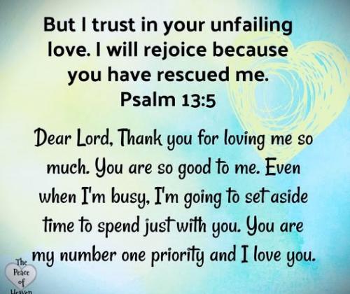 092325 - But I will trust Ps 13-5