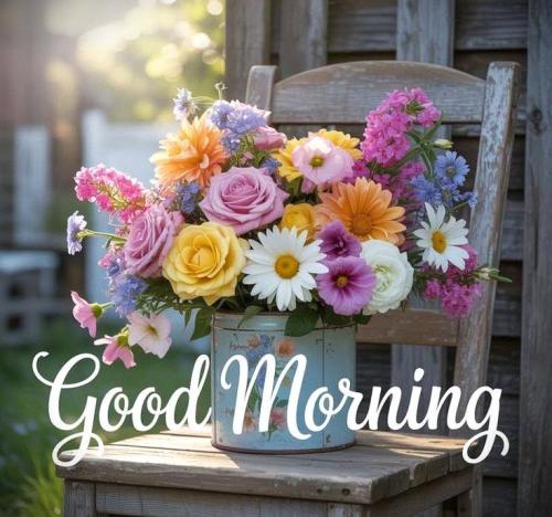 093025 - GM old chair & flwrs