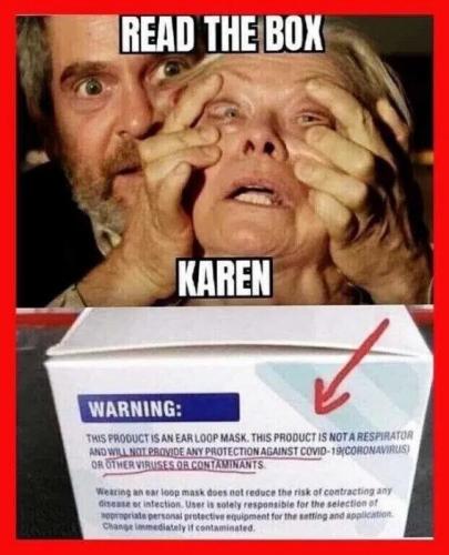 Read The Box Karen !!!