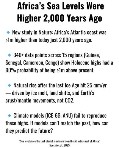 sea levels were higher