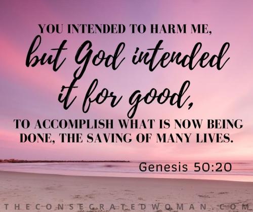 WHAT MAN MEANT FOR EVIL