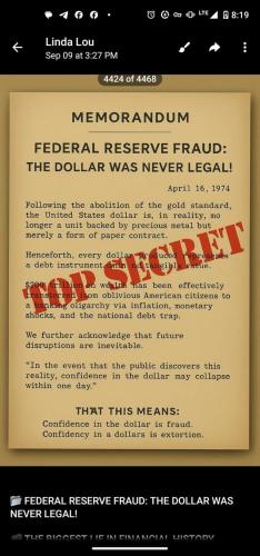 The dollar was never legal