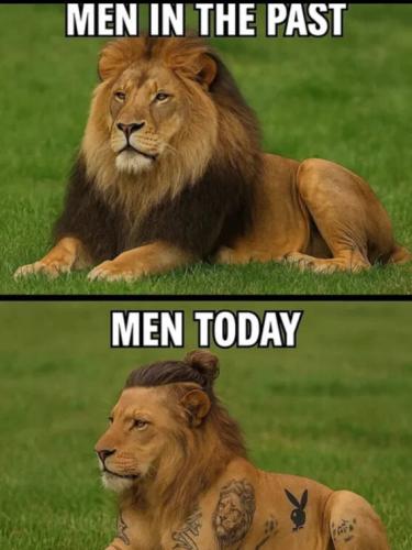 men-past-present