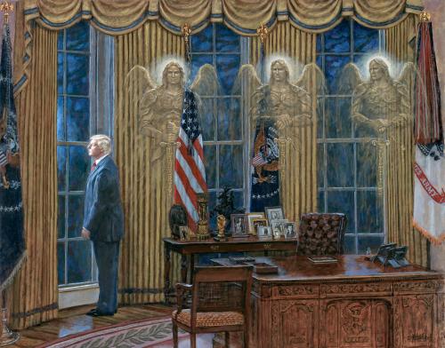 PRESIPENT TRUMP "With Secret Service"  copy