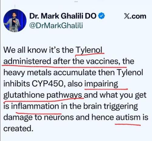 dr ghalili on tylenol
