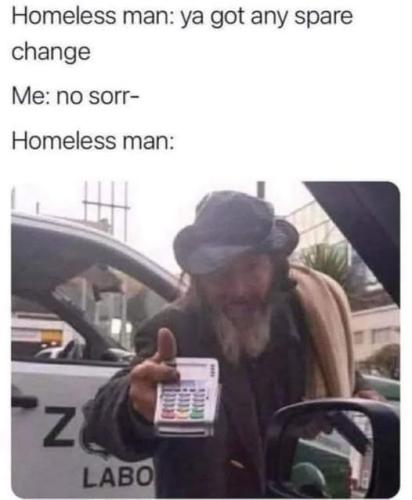 homeless man