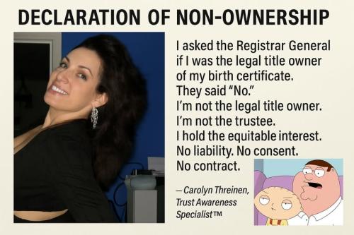 Declaration Of Non-Ownership