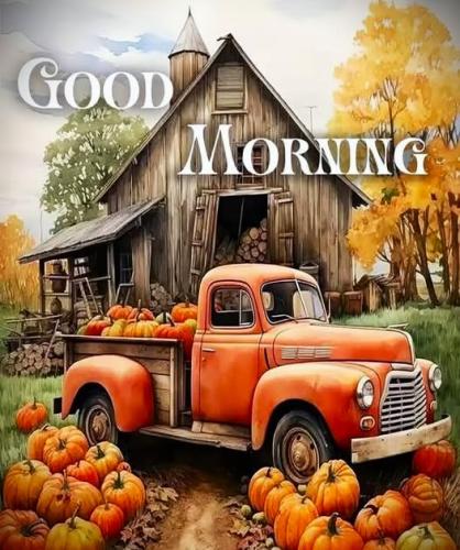 092325 - GM old truck & pumpkins