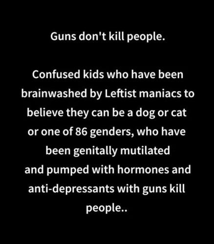 GUNS DON'T KILL PEOPLE