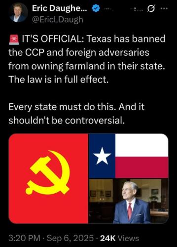 Texas has BANNED the CCP