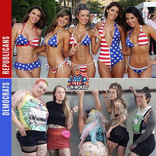 republican women vs democrat women