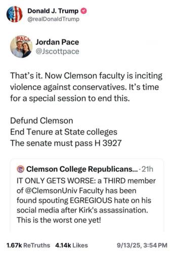 Defund Clemson University