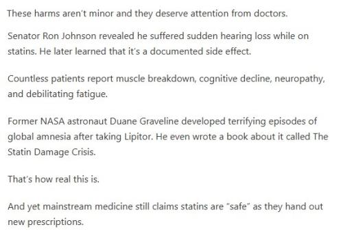 statin injuries major