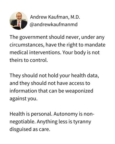 government should never