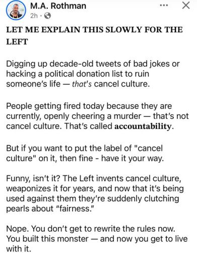 SEPT 10 CANCEL CULTURE