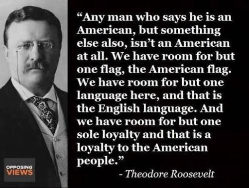 Teddy Roosevelt - One nation