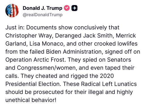 Wow! Go get 'em PRESIDENT TRUMP