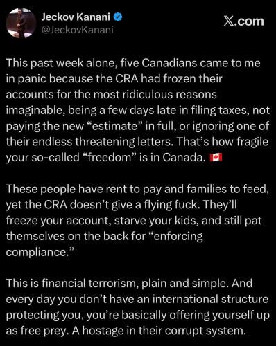 frozen bank accounts again