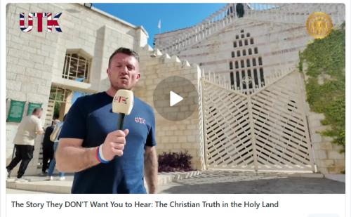 Tommy Robinson in Israel screenshot