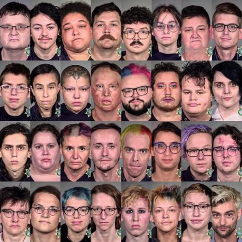 Antifa mugshots. Now you know why they all wear masks.