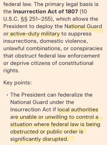 Insurrection Act 1807