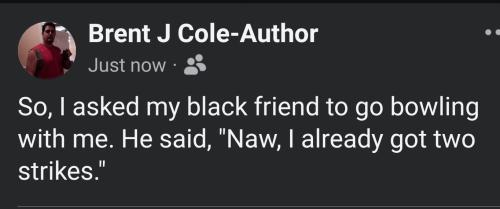 Black friend bowling