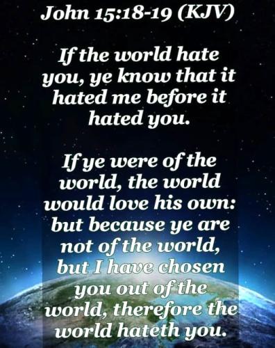 100625 - Hated me John 15-18,19