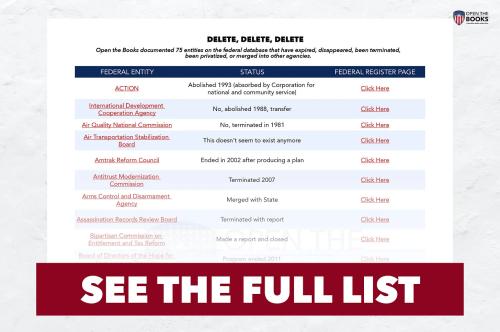 OPEN BOOKS DELETE DELETE