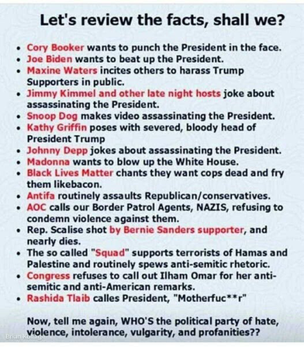 lets review the facts