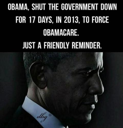 OBAMA SHUTDOWN