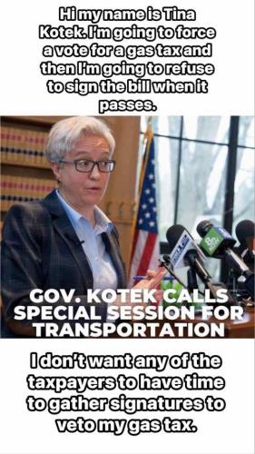 kotek gas tax
