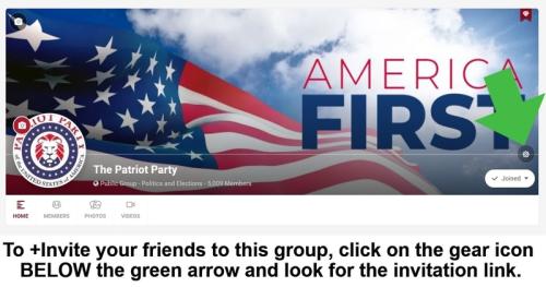 America First invitation instructions