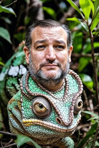 Ted Cruz as a chameleon