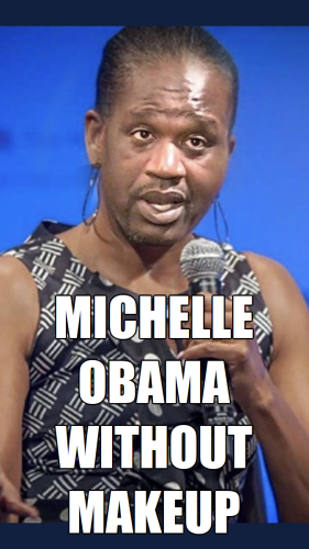 Michelle Obama without makeup meme