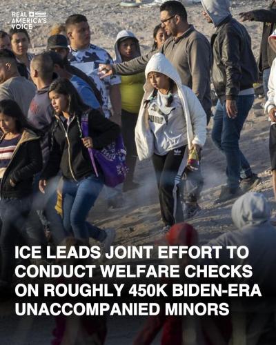 Illegals alien children being human traffi