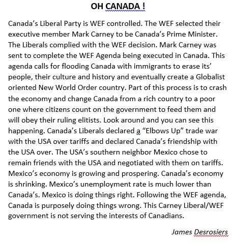 WEF controlled Liberals