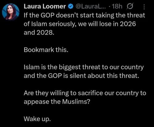 LAURA LOOMER ISLAM LOVE