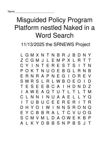 MisguidedPolicyProgramPlatformNestledNakedInAWordSearch_Puzzle
