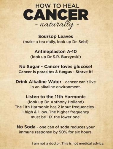 How to heal cancer naturally