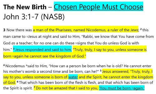 John 3 - Chosen People Must Choose 1