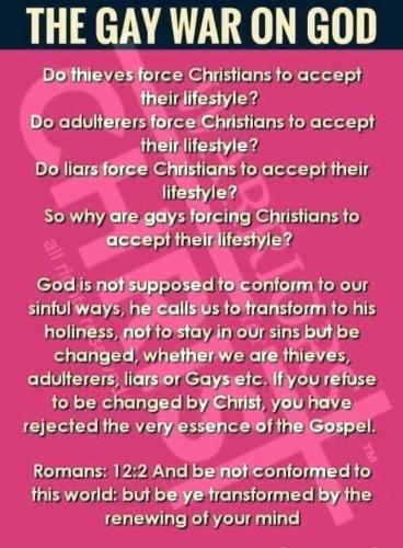 gay war on god