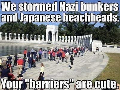 World War 2 Veterans at their Memorial