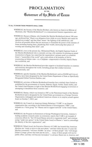 DON'T MESS WITH TEXAS! This prevents Muslims from acquiring lands