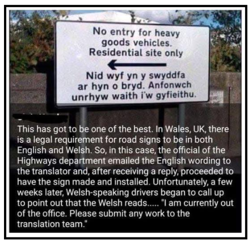 welsh sign