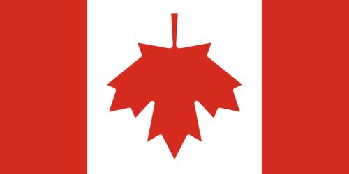 Upside down Canadian flag.768px